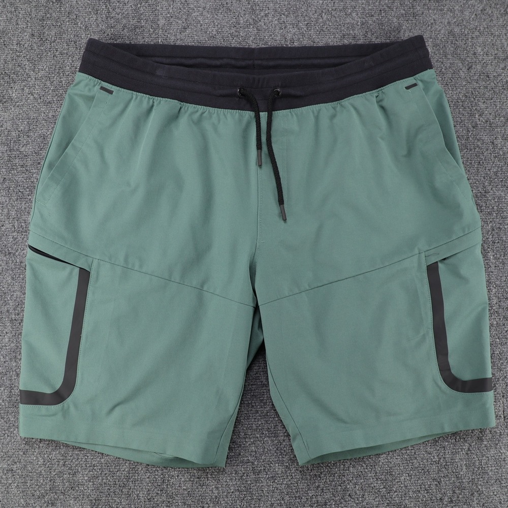 Under Armour Mens XXL Sage‎ Green Cargo Athletic Shorts Fitted Stretch RN 96510